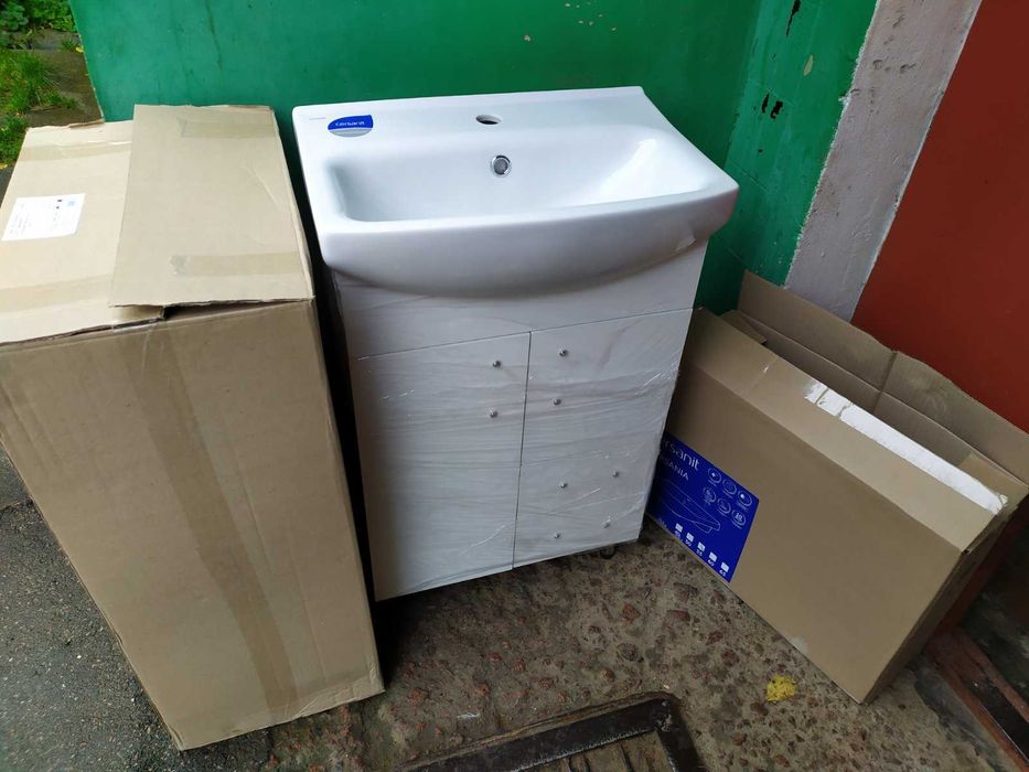 Тумба с шуфлядами Умывальник (55 см.) в ванную комнату.