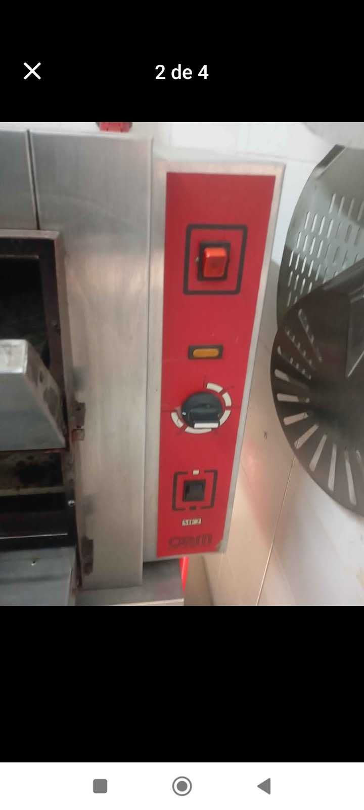 Forno pizza industrial a funcionar muito bem