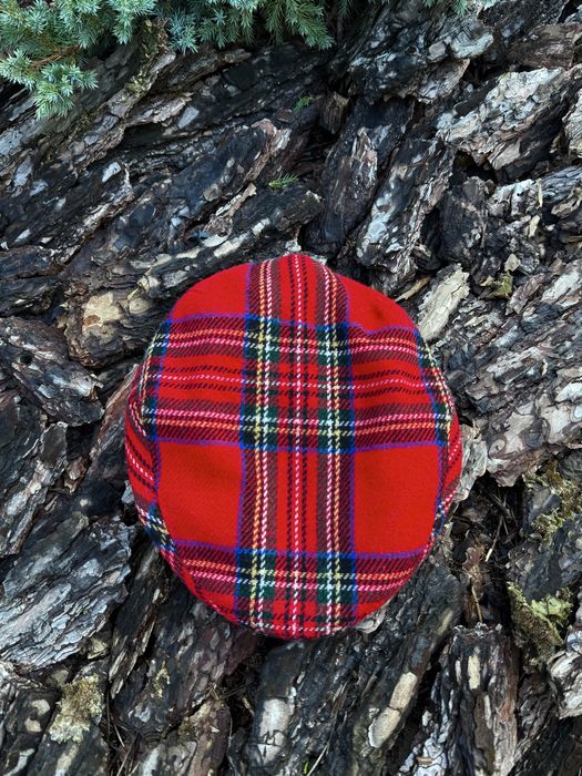 Kangol Vintage Flat Cap 90s вінтажний берет в клітинку від кенгул