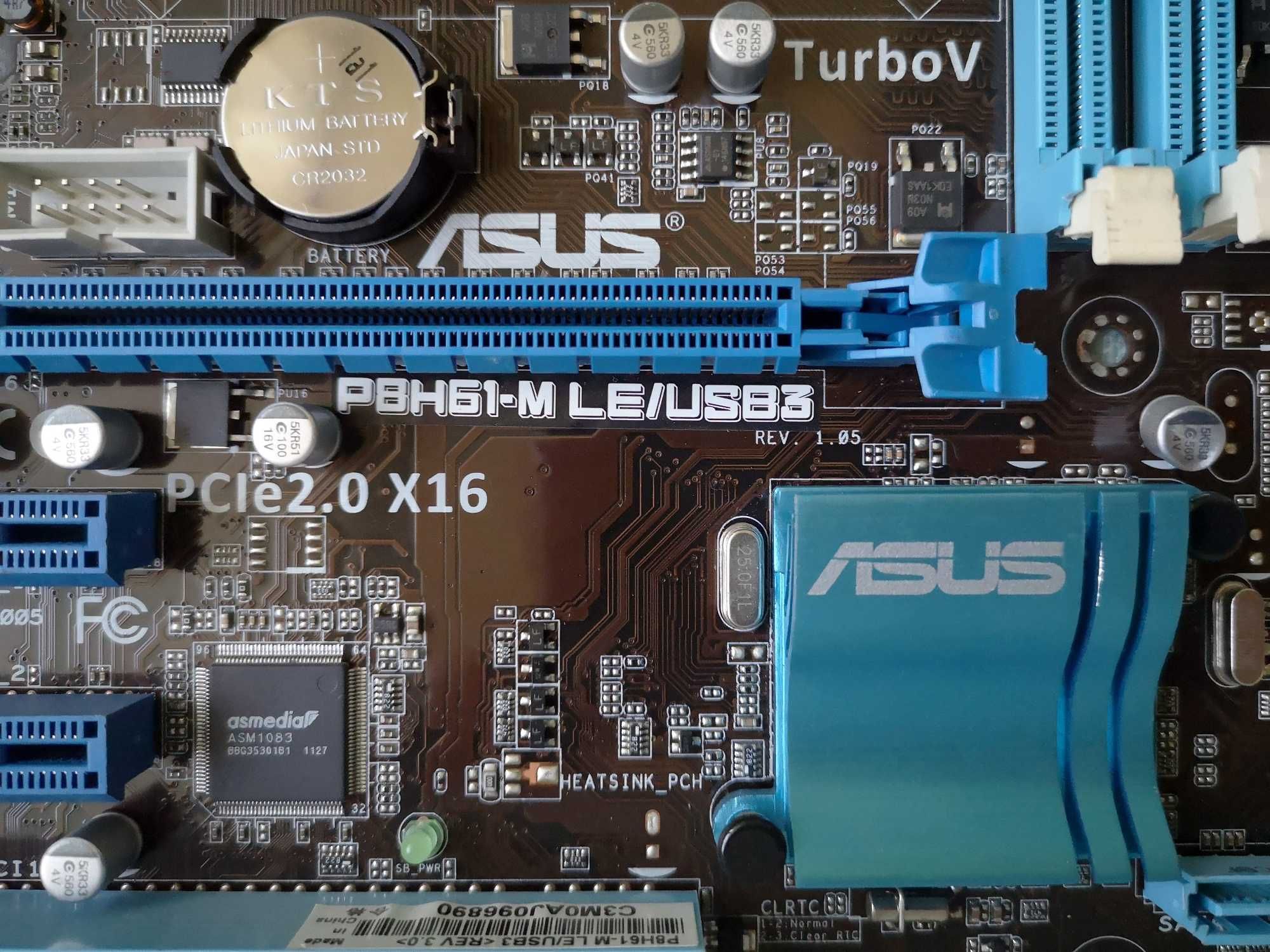 Материнська плата Socket LGA1155 Asus P8H61-M LE/USB3