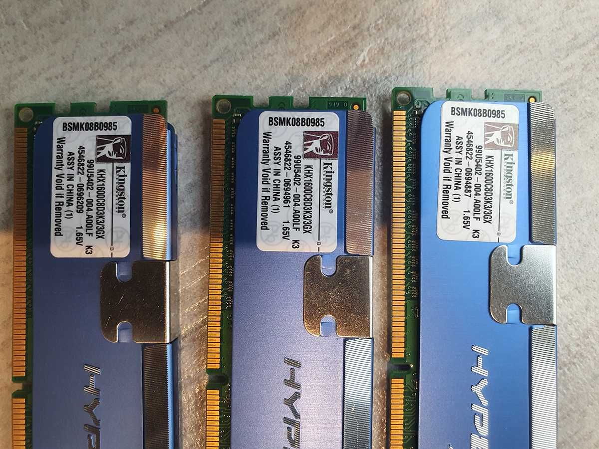 Pamięć Kingston DIMM DDR3 KHX1600C8D3K3/3GX