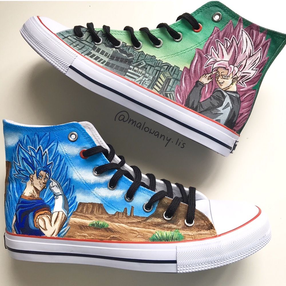 Trampki BIG STAR Dragon Ball ręcznie malowane buty custom