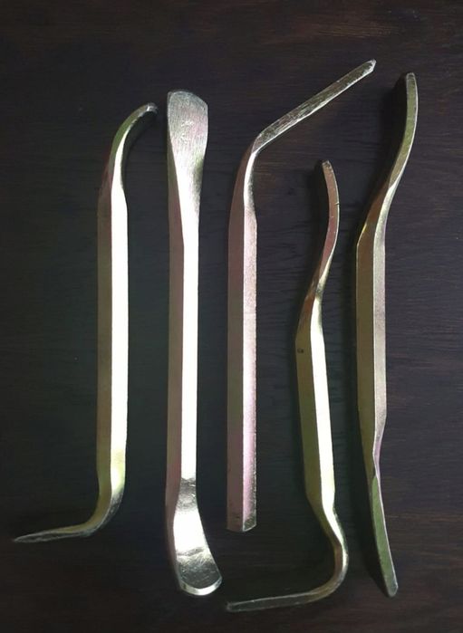 Wyprzedaż! Niemcy! Łyżki blacharskie, kute PDR 5szt