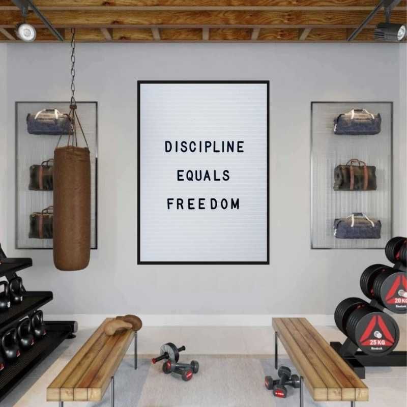Posters Ginásio Treino Fitness - Tamanho Size A1 a A3 - Bodybuilding