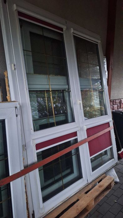 Okna PCV ze szprosami z demontażu