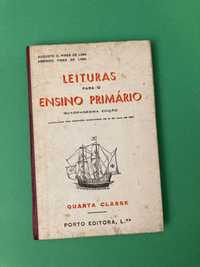 Livro de Leitura para o Ensino Primário 4ª Classe Anos 60 novo