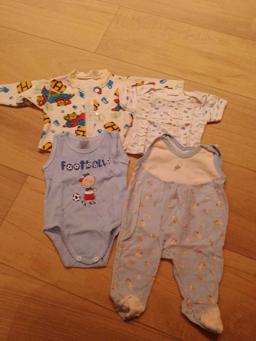 Paka ubrań dla noworodka/chłopca w rozm 56, 22 sztuki za 65zł