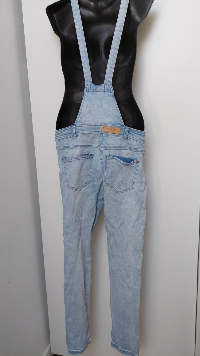 spodnie jeansowe ogrodniczki damskie Reserved r. S