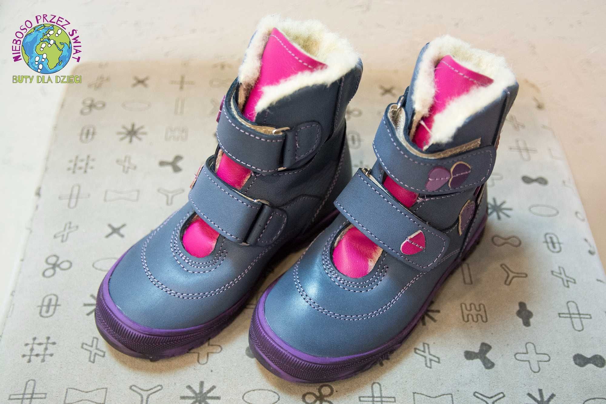 Obuwie dziecięce zimowe buty MAZUREK 1286 r.21