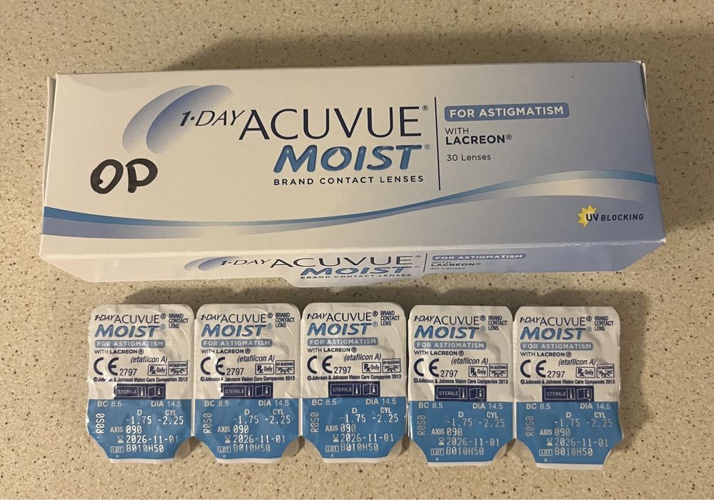 Soczewki 1-DAY Acuvue Moist for astigmatism 25 szt.