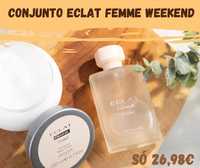 Perfume + Creme Corporal Eclat Femme Weekend - Super Preço