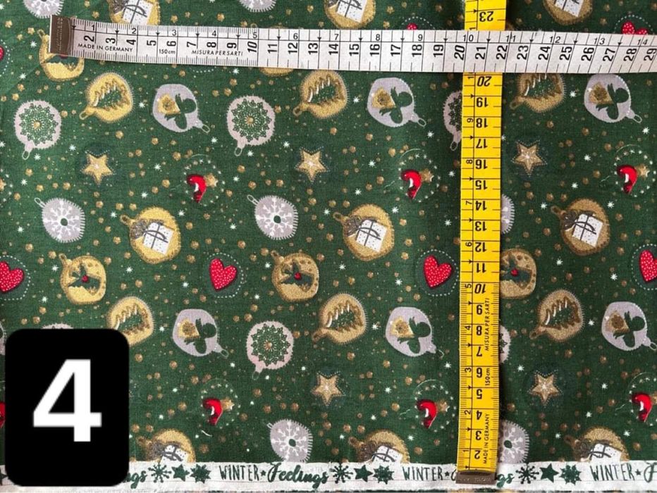 Tecidos Natal; 100% algodão; largura 1,40m; 5,90€/m de comprimento