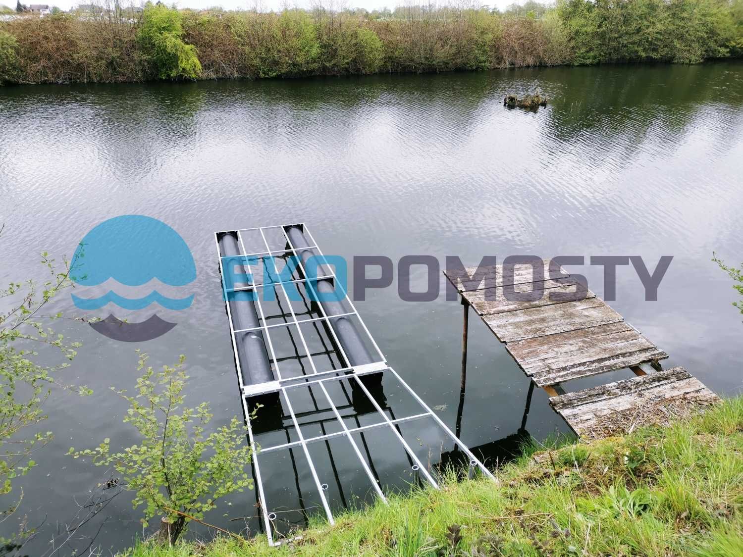 OD RĘKI - Pomost pływający 9m długi - 18mkw