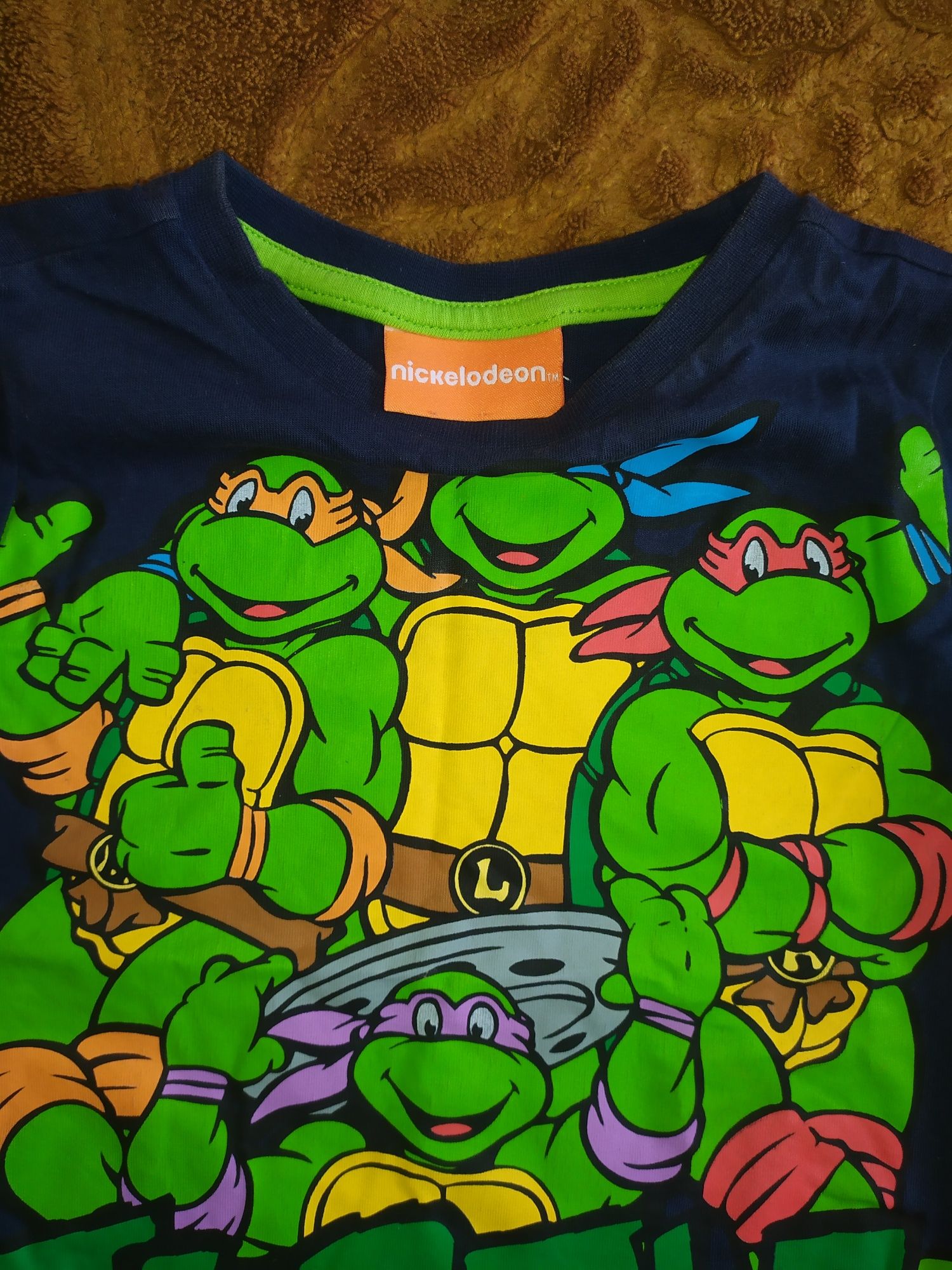 Bluzka z krótkim rękawem żółwie ninja dla chłopca 92
