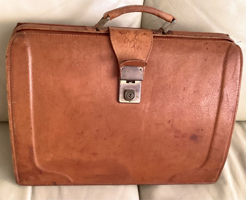 Torba skórzana lekarska vintage