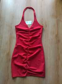 Sukienka H&M nowa czerwona imprezowa