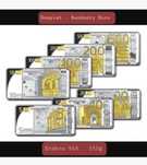 Banknoty Euro - komplet - etui- Ag/Au