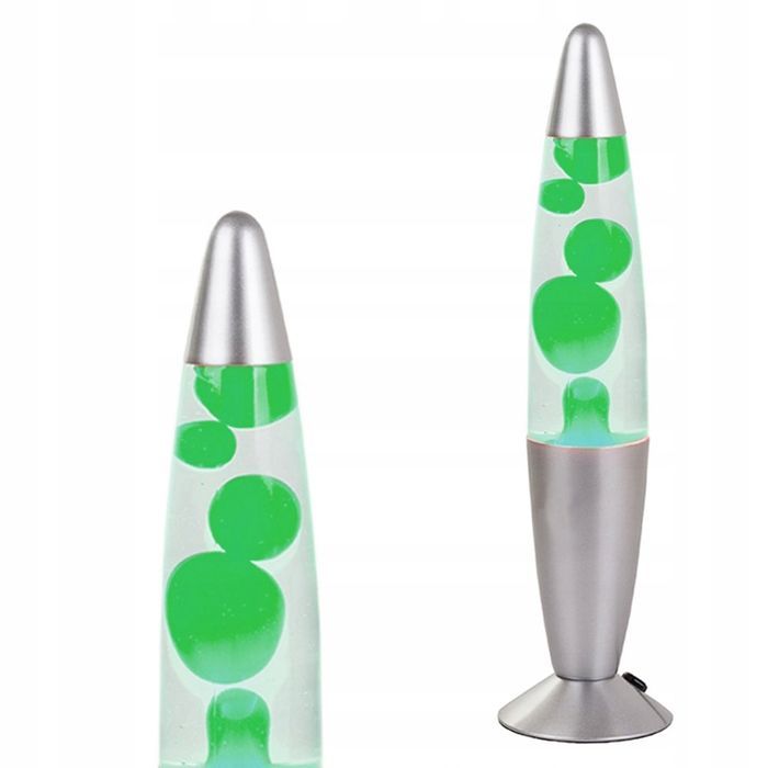 Lampa Lava Ozdobna Lawa Z Woskiem 220V Zielona
