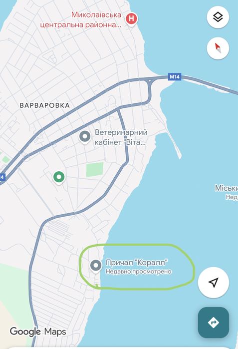 Причал в Варваровке