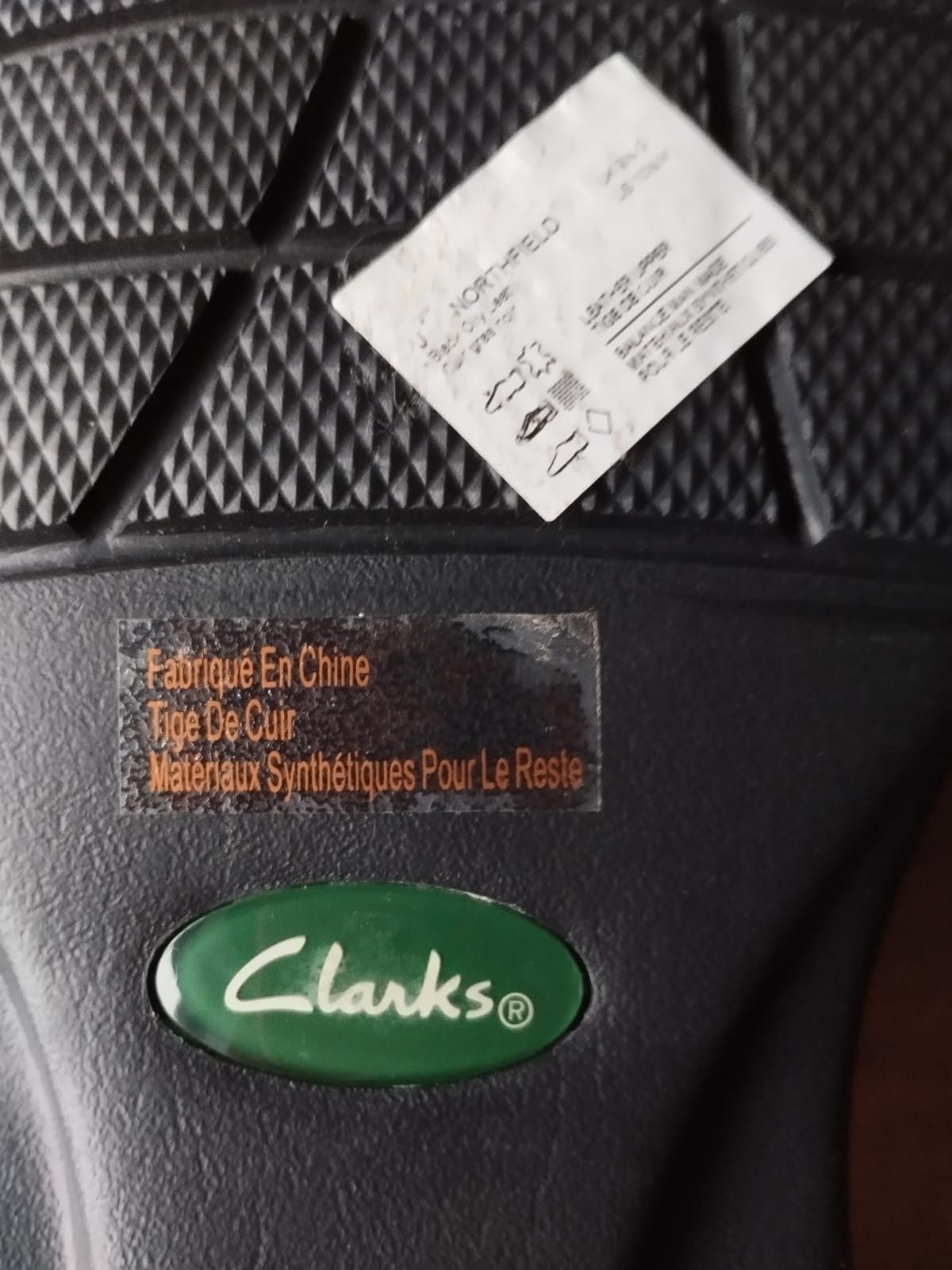 Clarks 44 розмір туфлі