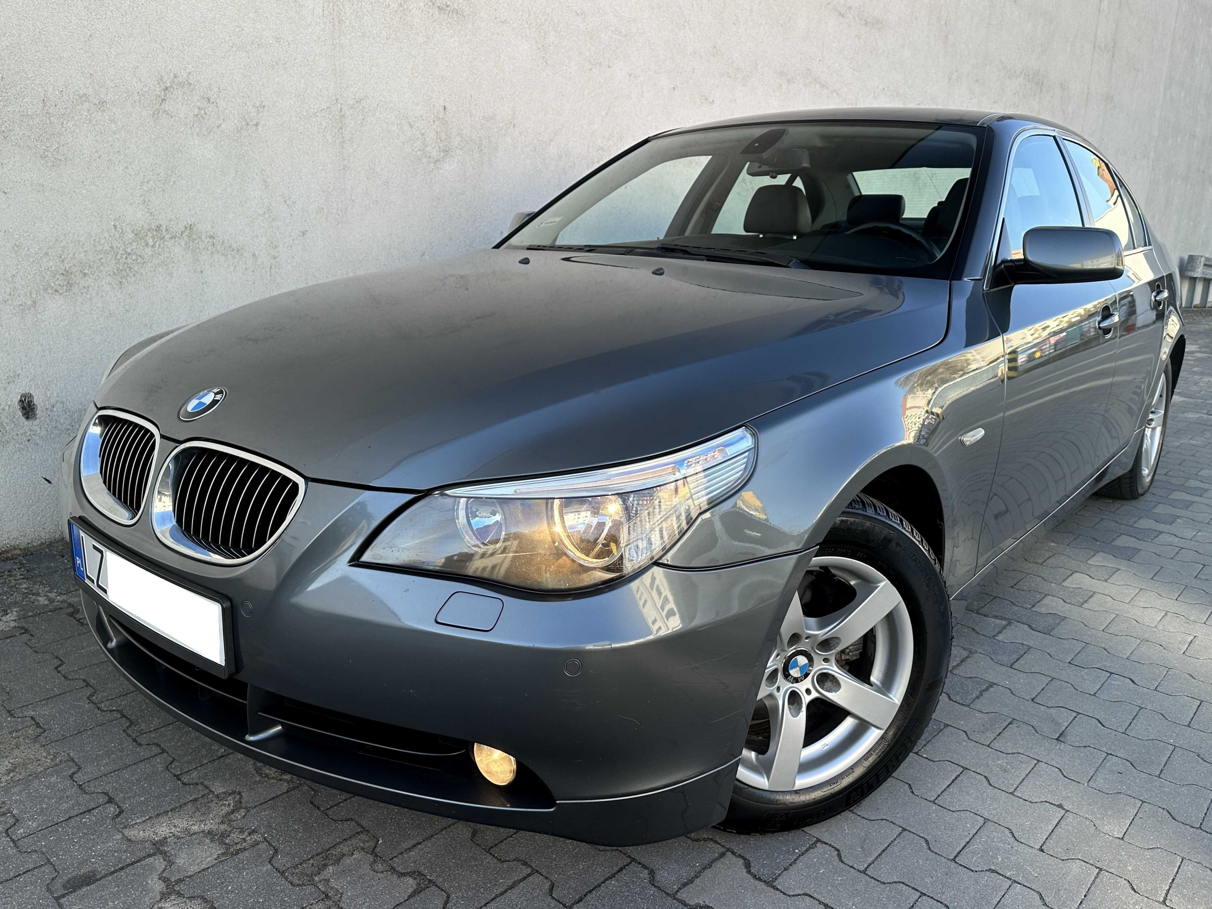 BMW E60 525D 177PS MANUAL Skóra Navi PDC 1wł Hak ALU 16" PIĘKNY STAN !