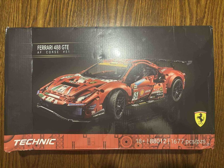 Klocki typu LEGO Technic Ferrari 488 GTE