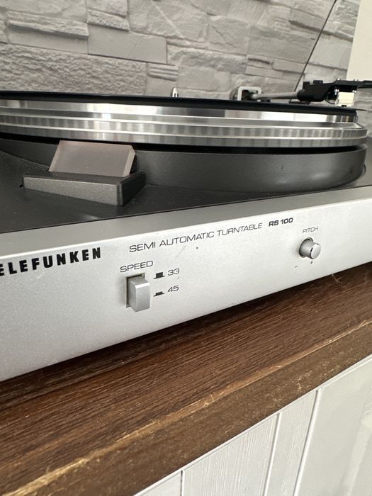 Gramofon telefunken rs 100 polautomatyczny stan bdb polecam lata 80
