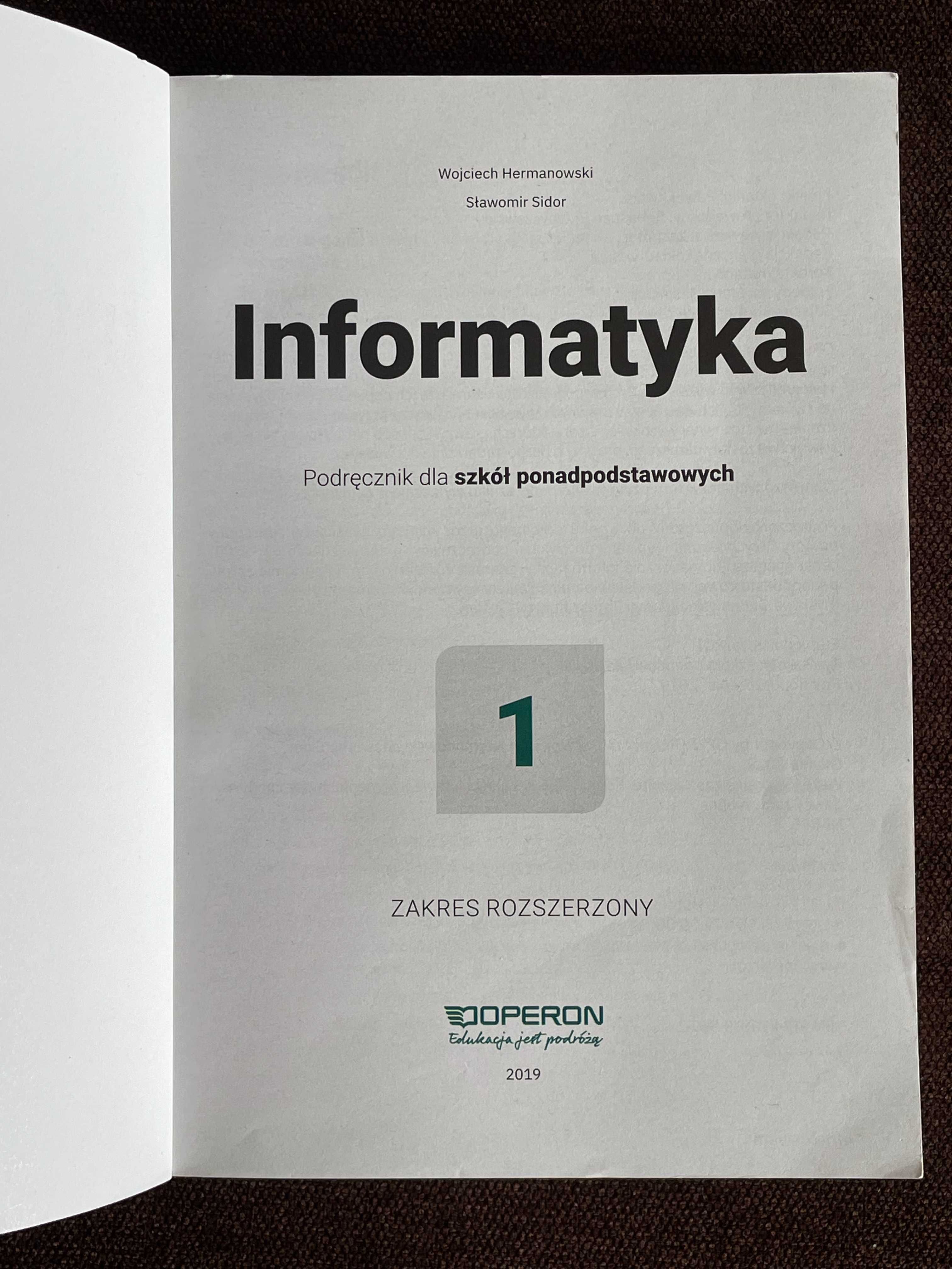 Informatyka 1 – podrecznik zakres rozszerzony Operon