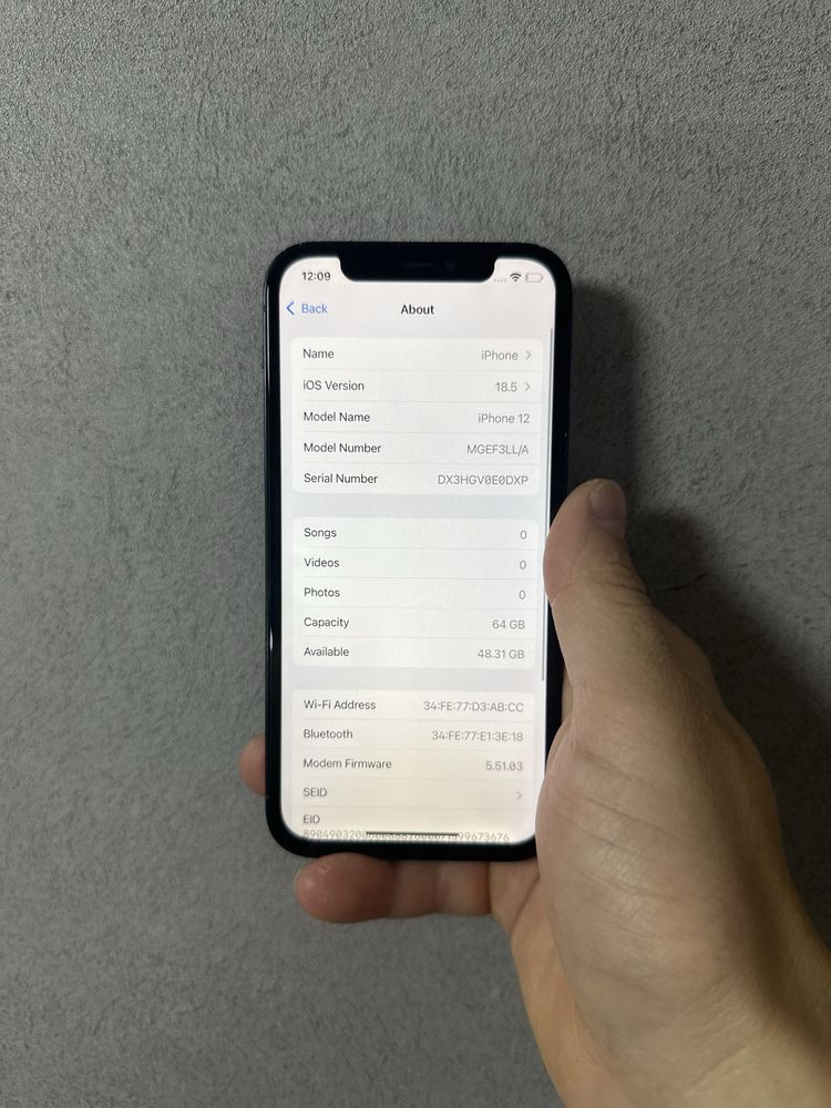 iPhone 12 64 gb neverlock ideal