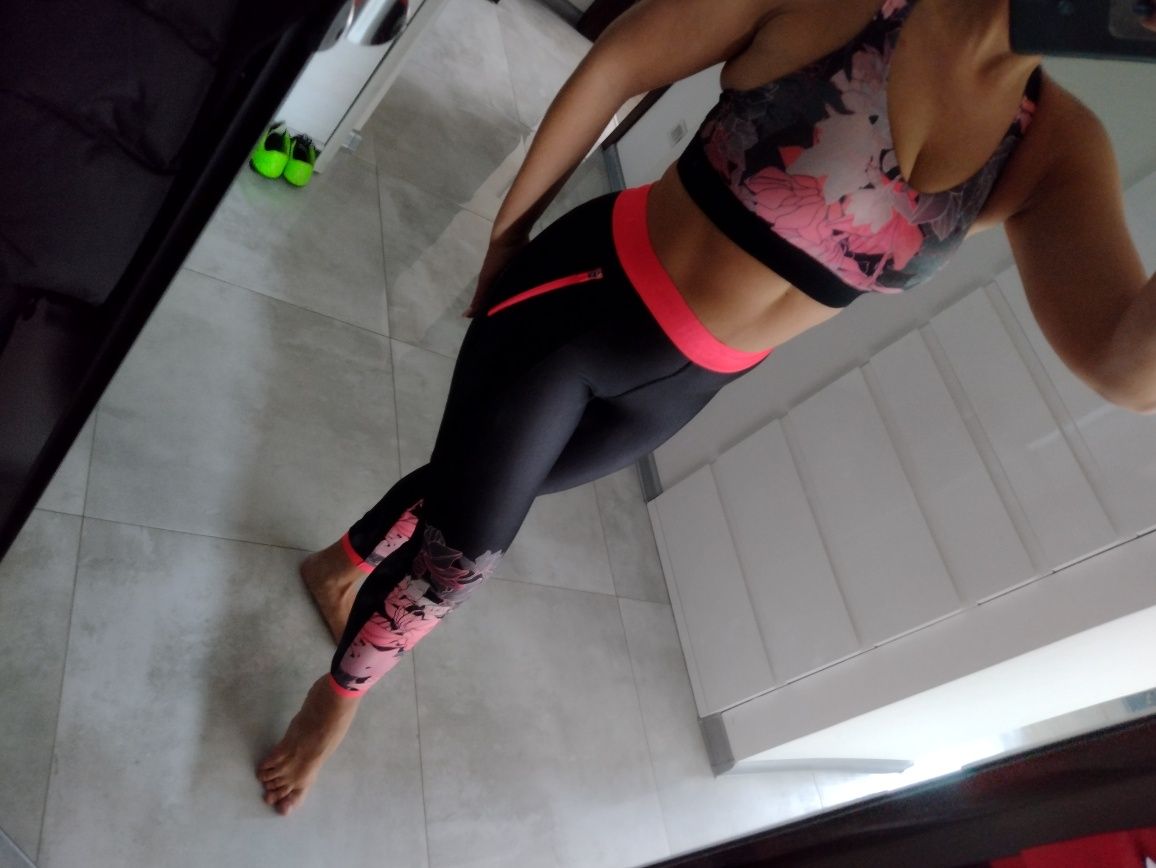 Leginsy plus top