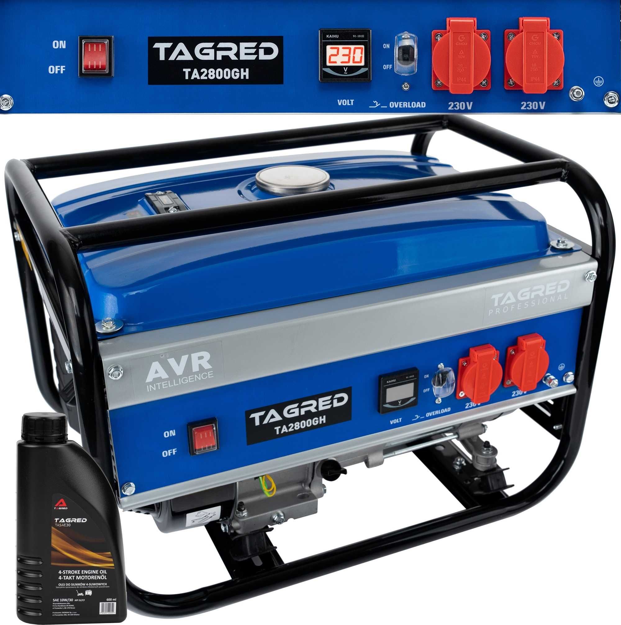 Wynajem Agregat prądotwórczy TAGRED 2800 W ze stabilizacją napięcia