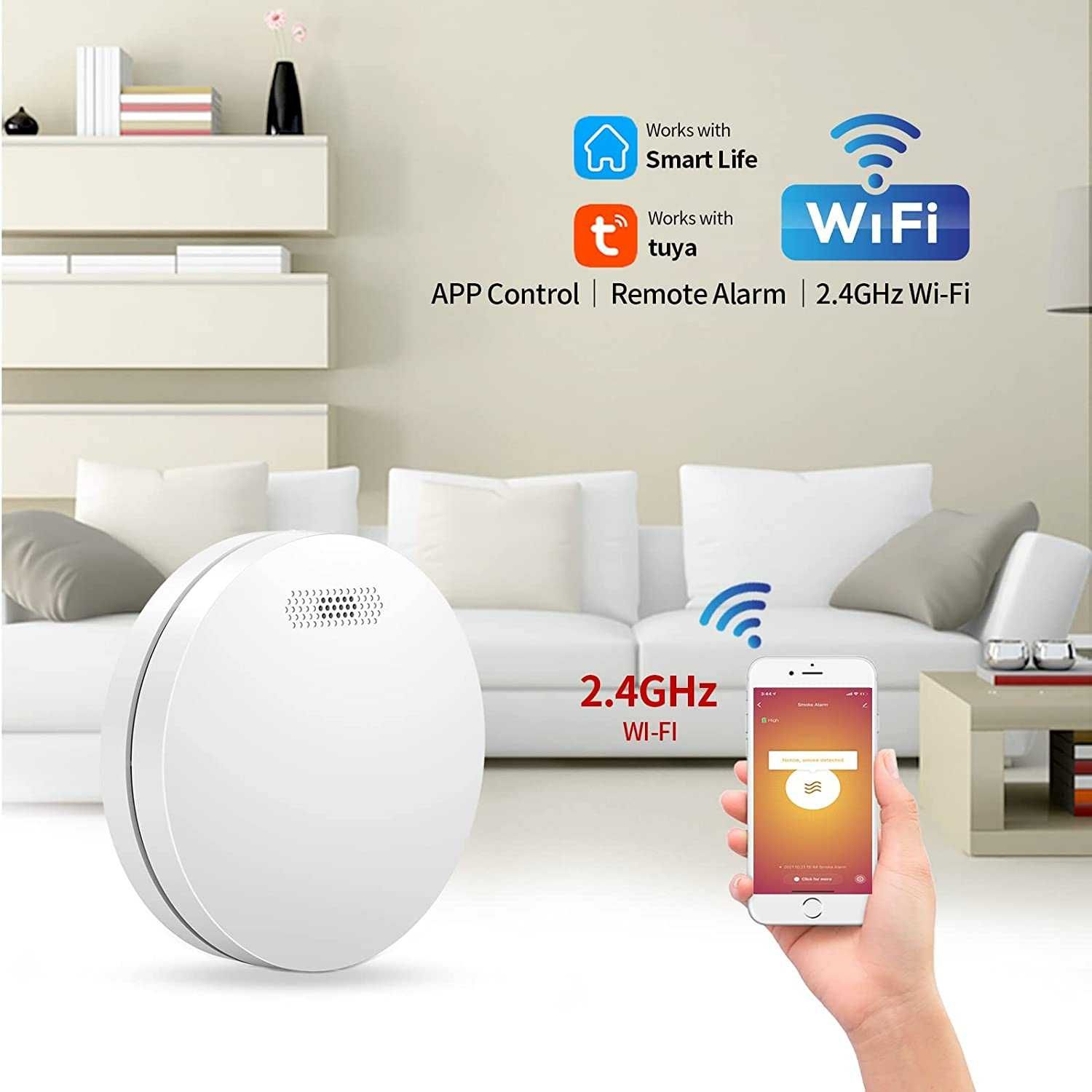 ALARME Fumos XinDum Tuya Smart Home Detector