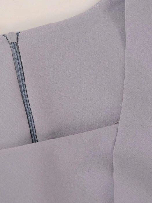 Elegancka sukienka w kolorze szarym roz. 46