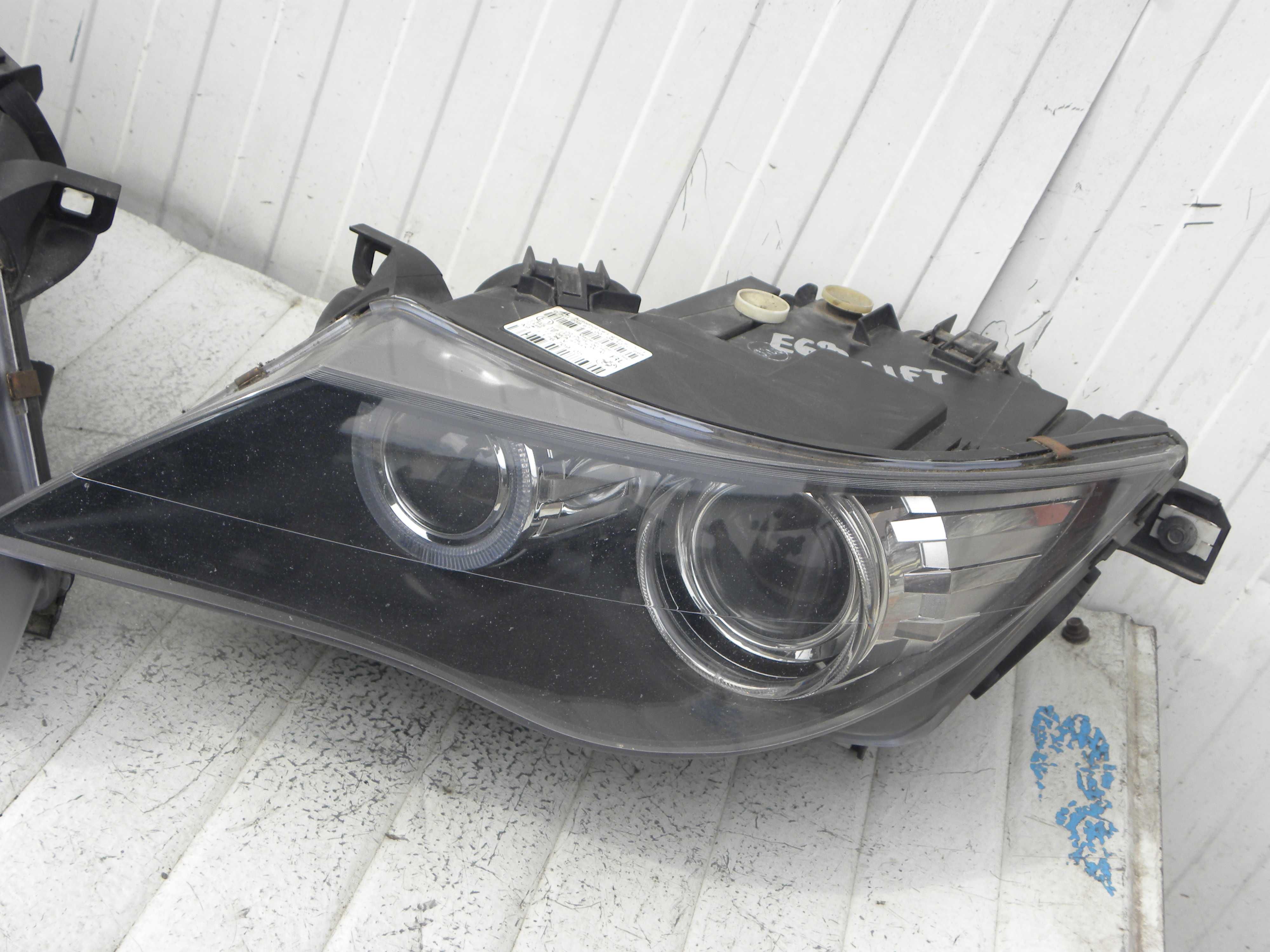 BMW E63 lift lampa przód xenon nieskrętny prawa + lewa