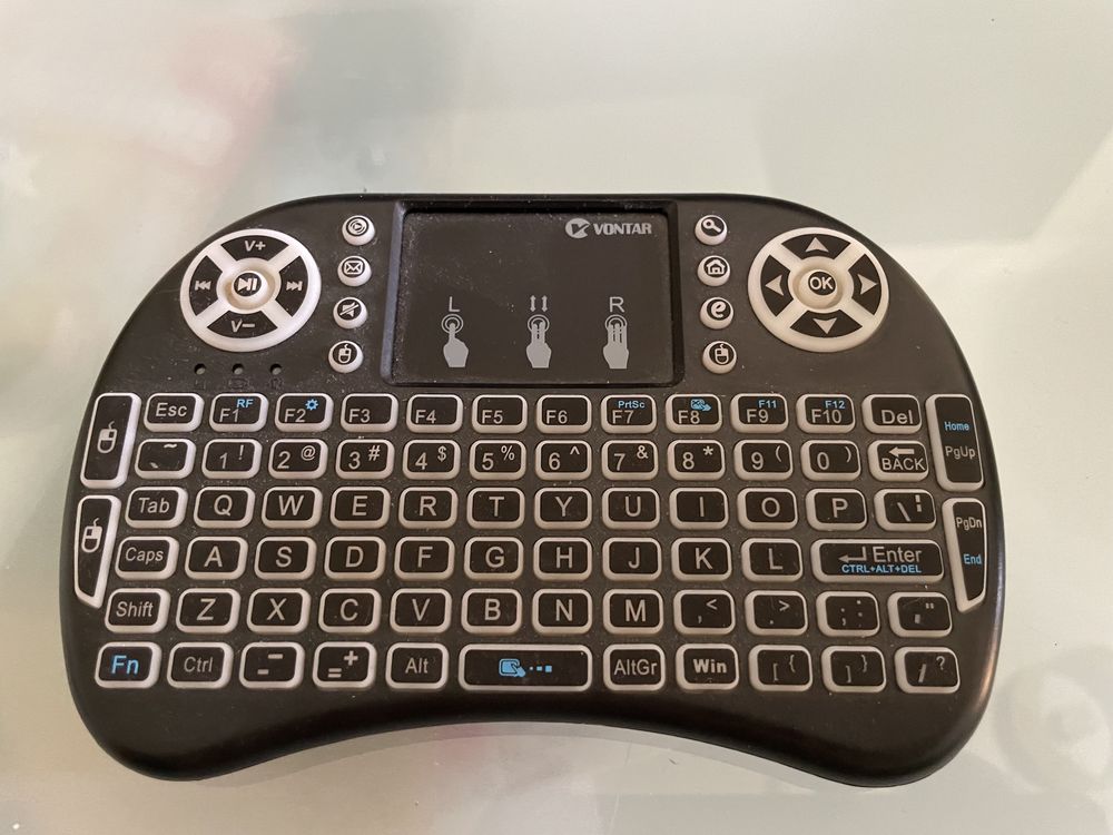 Mini teclado wireless com touchpad