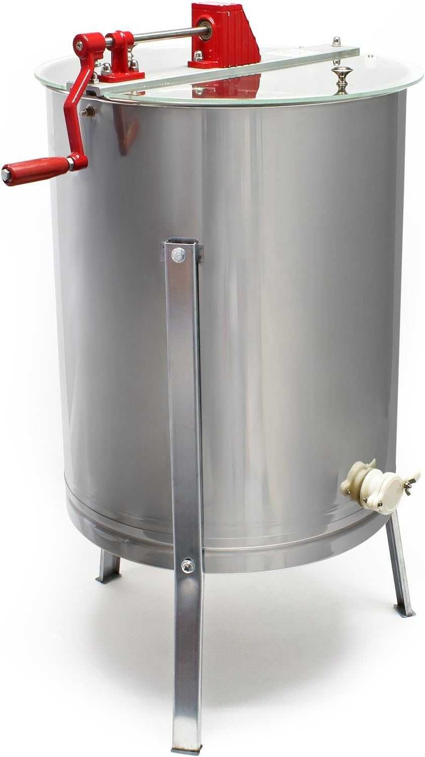 Extrator elétrico de mel 4/8 quadros - Separador centrífugo 140 W Inox
