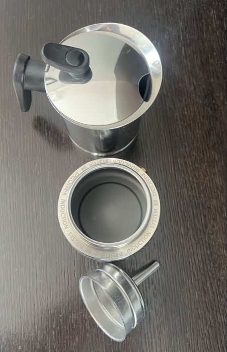 NOWA Kawiarka 4 x 50 ml Pedrini - Steel Moka KA-PED-4