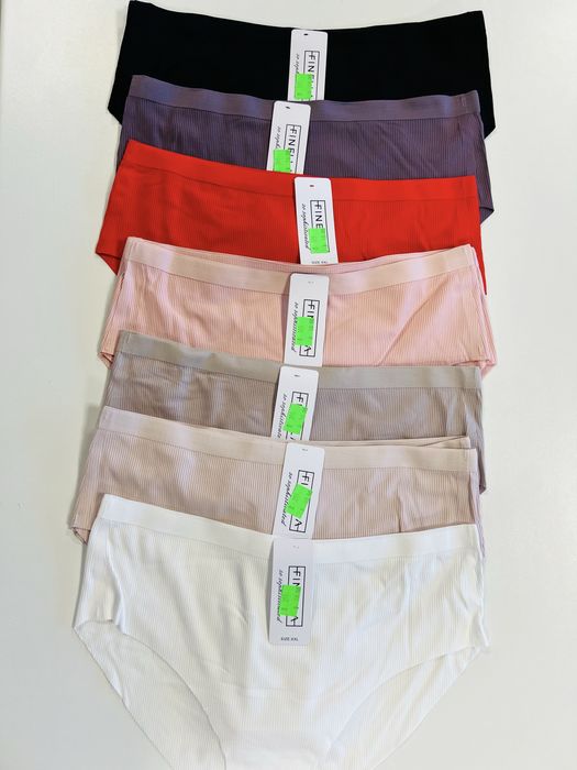 Majtki damskie bezszwowe prążkowane r.XXL