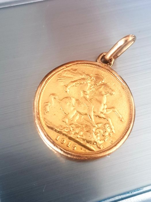 Meia Libra em ouro George