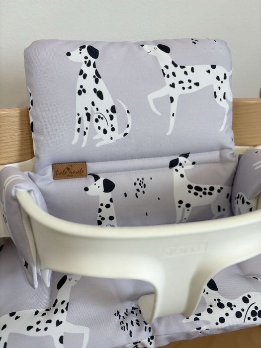 Poduszki wodoodporne do Stokke Tripp Trapp 2w1 dalmatyńczyki pokrowce