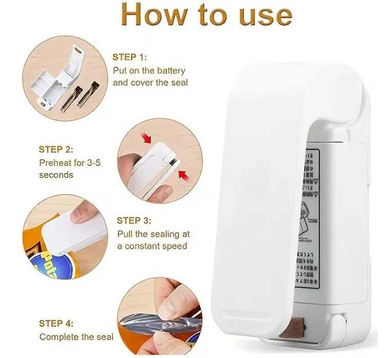 Selador termico sacos plastico comida armazenamento NOVO