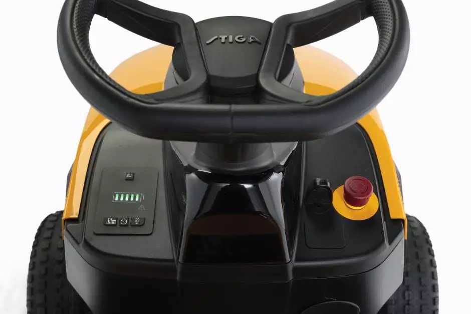 STIGA Cichy Traktor Ogrodowy Estate 384e | Akumulatorowy | 84cm | 3w1