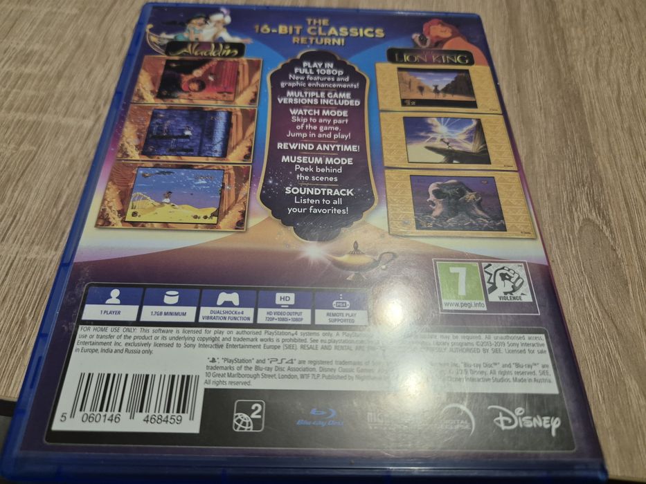Aladdin and Lion king 2 gry na ps4