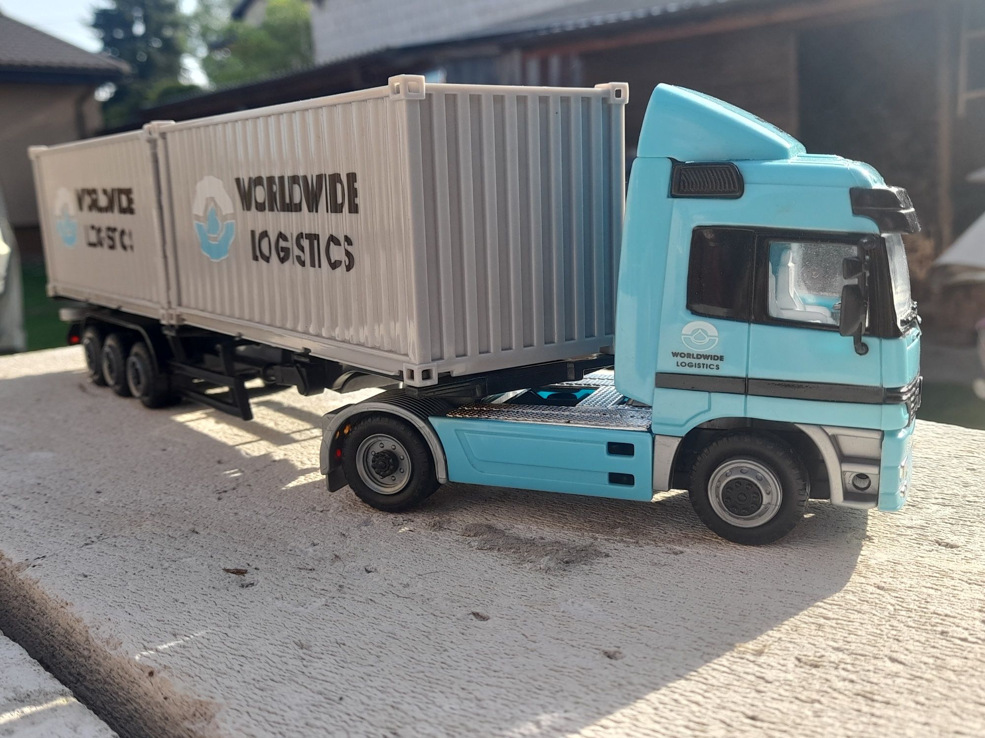Mercedes Actros 1 43 TIR kontenery przyczepa ciężarówka  logistyka