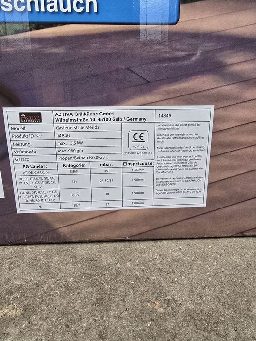 Ogrzewacz tarasowy , palenisko