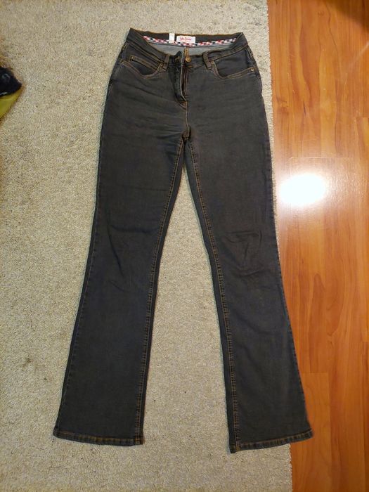 Dżinsy /jeansy szare krój Bootcut dzwony bonprix 36/s