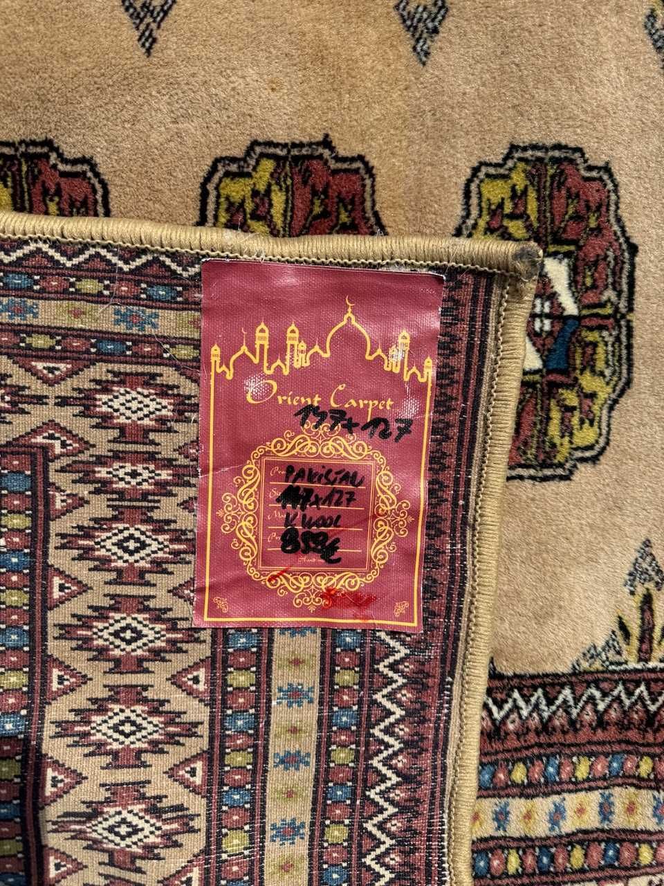 Dywan dywanik kaszmirowy Pakistan Buchara ART DECO 147x127 gal. 4 tyś