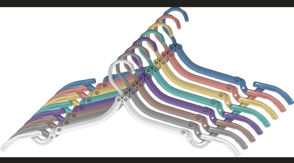 Вішаки для одягу,плечики складні, різнокольорові 16 шт