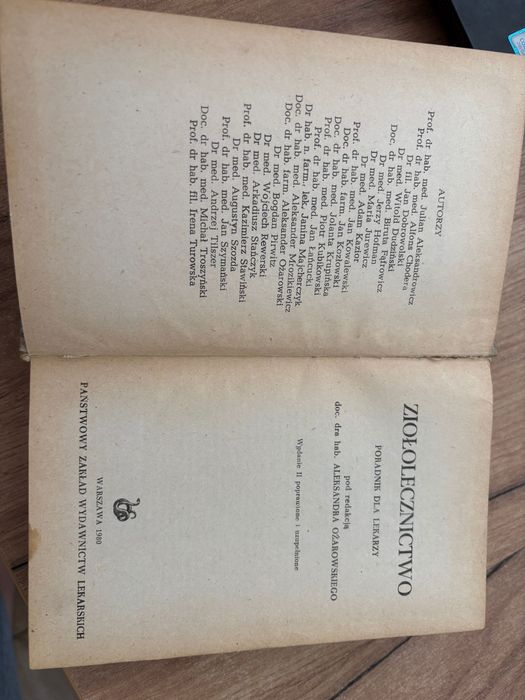 Ziołolecznictwo Poradnik dla Lekarzy Aleksander Ożarowski Wyd. 2 1980