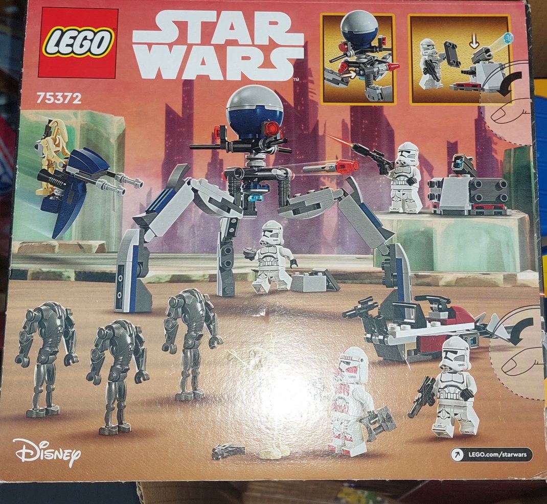 Nowy zestaw klocków Lego Star Wars 75372, Clone Trooper&Battle Droid
